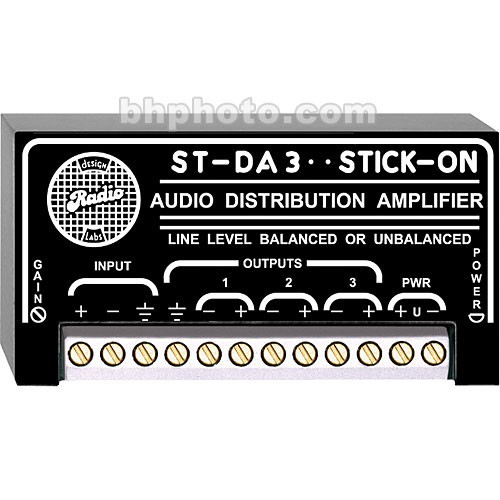 RDL ST-DA3 1 x 3 Line-Level Distribution Amplifier