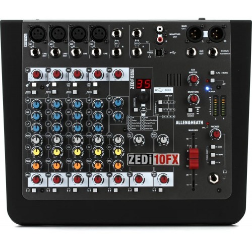 Allen &amp; Heath ZEDi-10FX 10-channel Mixer with USB Audio Interface and Effects