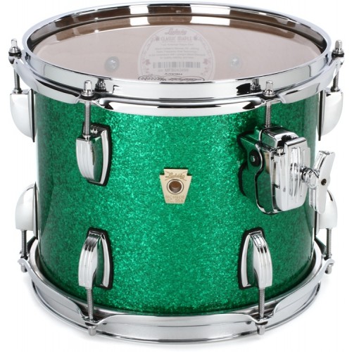 Ludwig Classic Maple Mounted Tom - 7 x 8 Green Sparkle