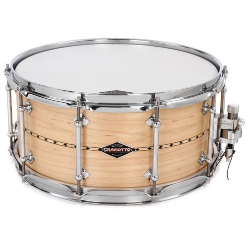 Craviotto Maple Snare Drum - 6.5 x 14 Maple Inlay