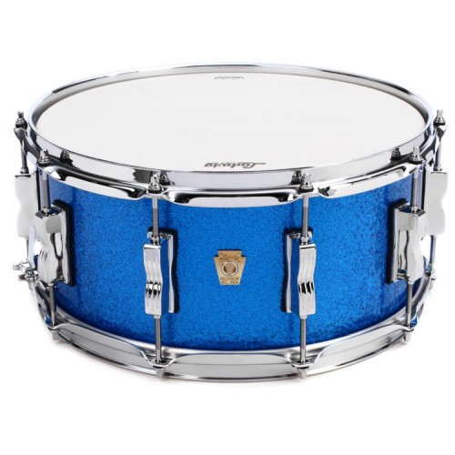 Ludwig Classic Maple Snare Drum - 6.5 x 14 Blue Sparkle
