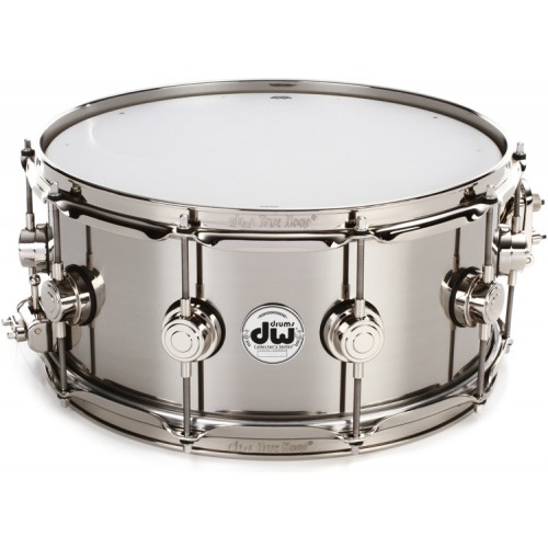 DW Collectors Series Metal Snare - 6.5 x 14 Stainless Steel 1mm