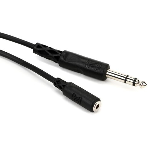 Hosa MHE-310 3.5mm TRS Female to 1/4-inch TRS Male Extension Cable - 10 foot