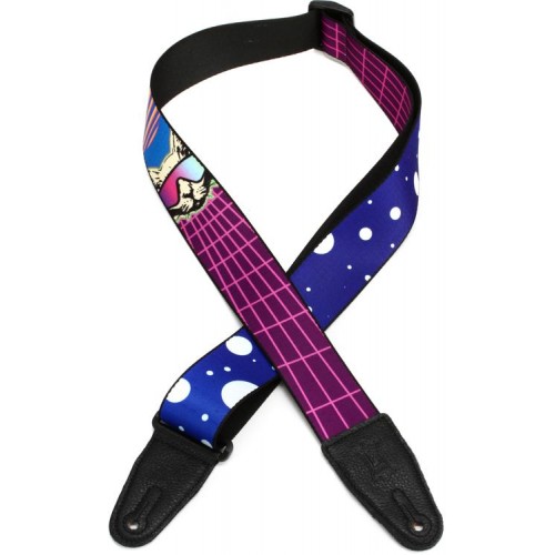 levys MPD2-119 Polyester Guitar Strap - Cyber Cat