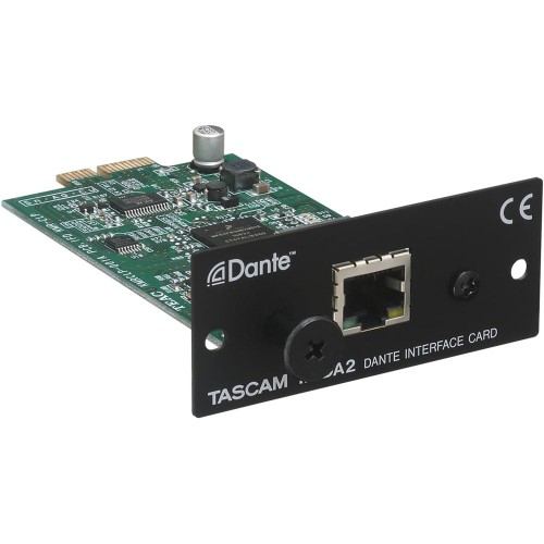Tascam Two-Channel Input/Output Dante Interface Card for SS-R250N &amp; SS-CDR250N Audio Recorders