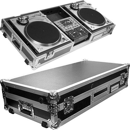 Marathon MA-DJ10W-Standard Dual Turntable and 10 Mixer DJ Coffin Case