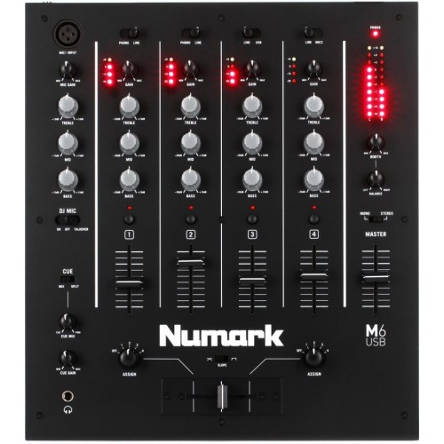 Numark M6 USB 4-channel DJ Mixer