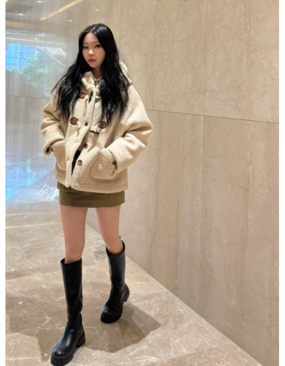 Button Fleece Duffle Coat 상세 이미지 6