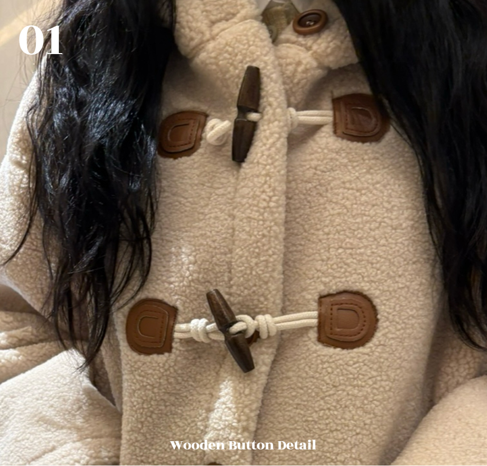 Button Fleece Duffle Coat 상세 이미지 10