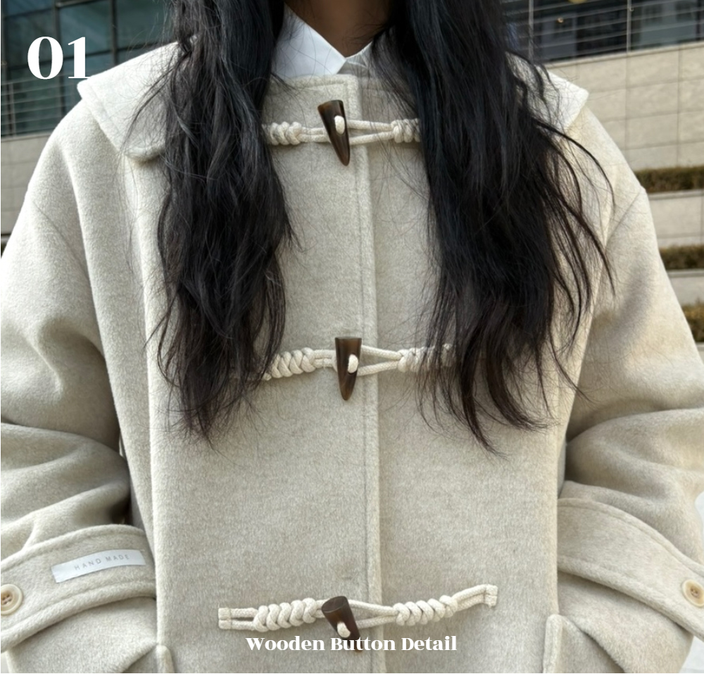 Collar Duffle Long Coat 상세 이미지 12