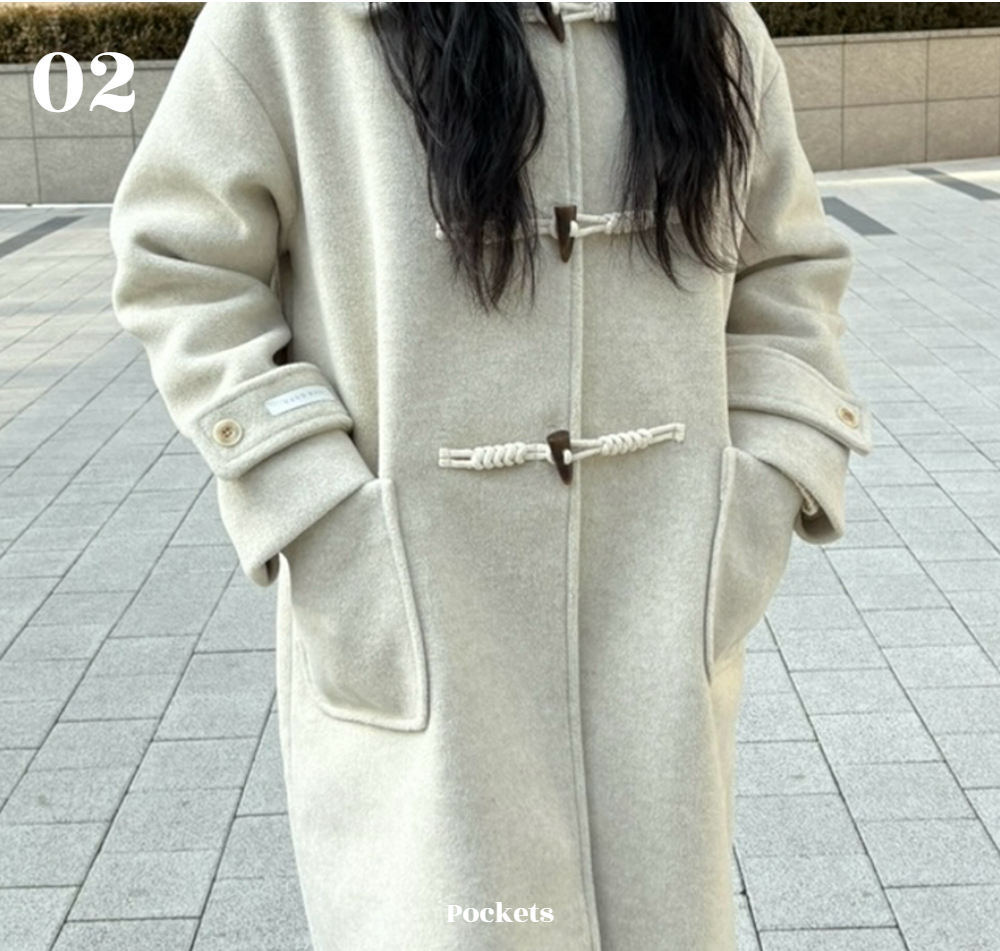 Collar Duffle Long Coat 상세 이미지 13