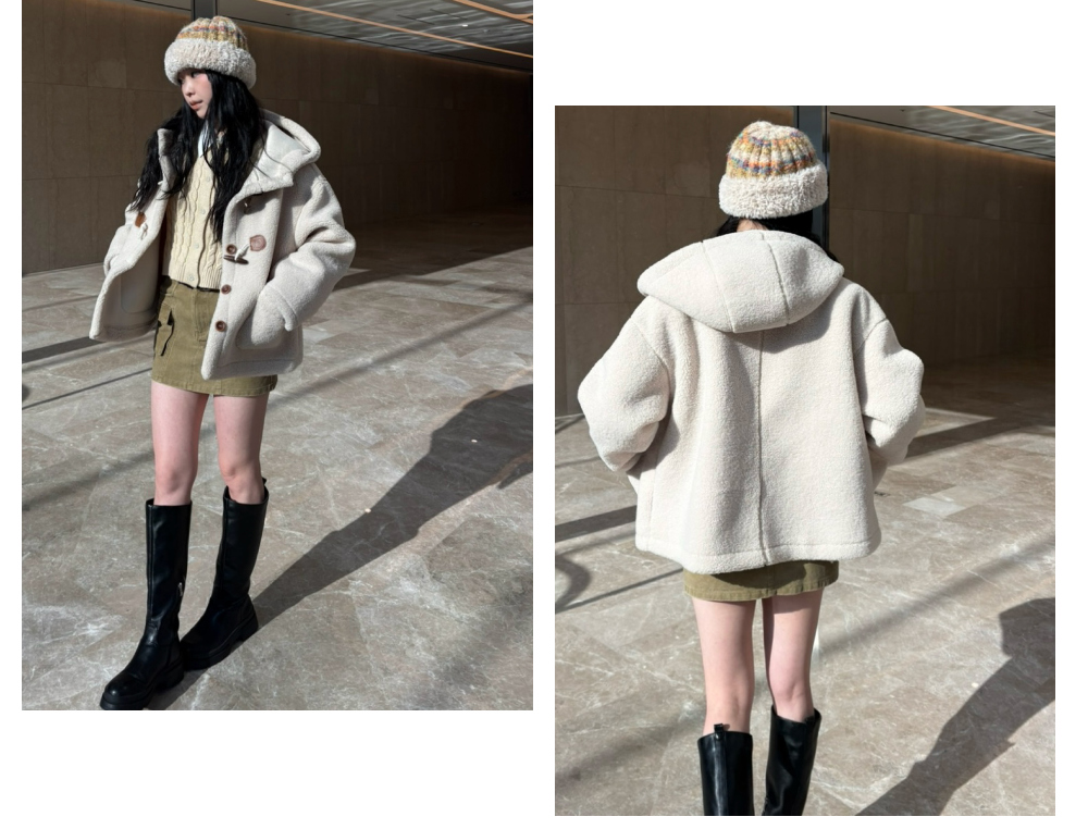Button Fleece Duffle Coat 상세 이미지 7