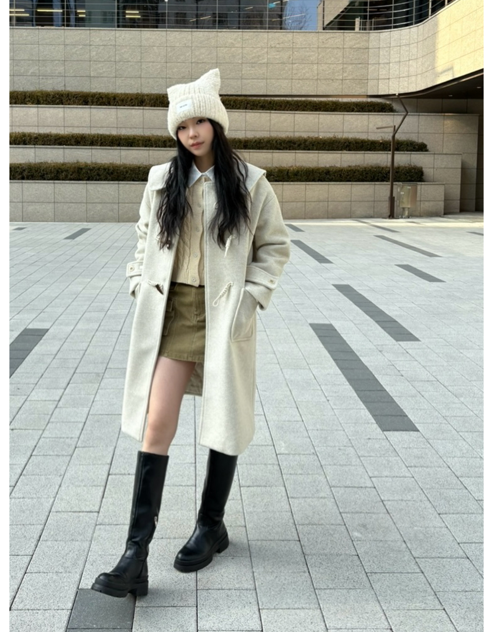 Collar Duffle Long Coat 상세 이미지 6