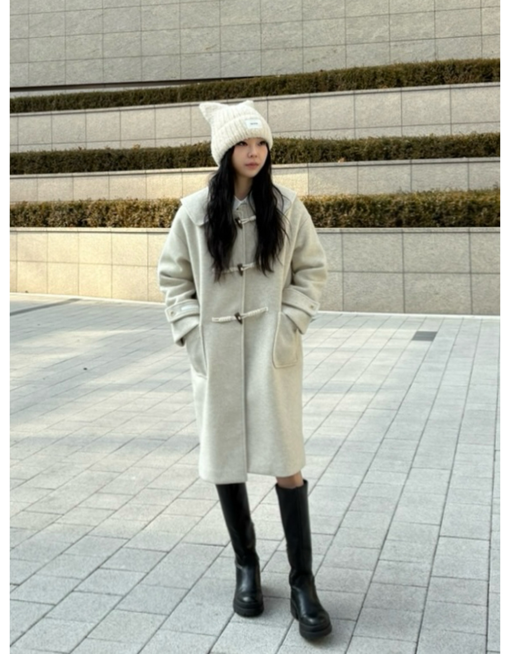 Collar Duffle Long Coat 상세 이미지 7