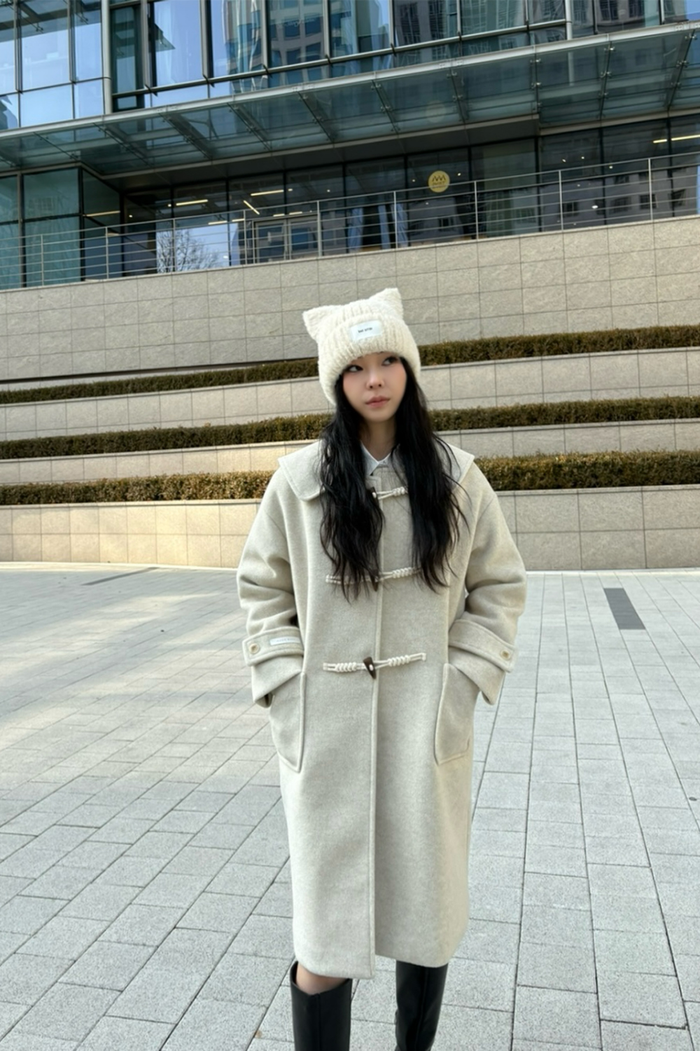 Collar Duffle Long Coat 상세 이미지 2
