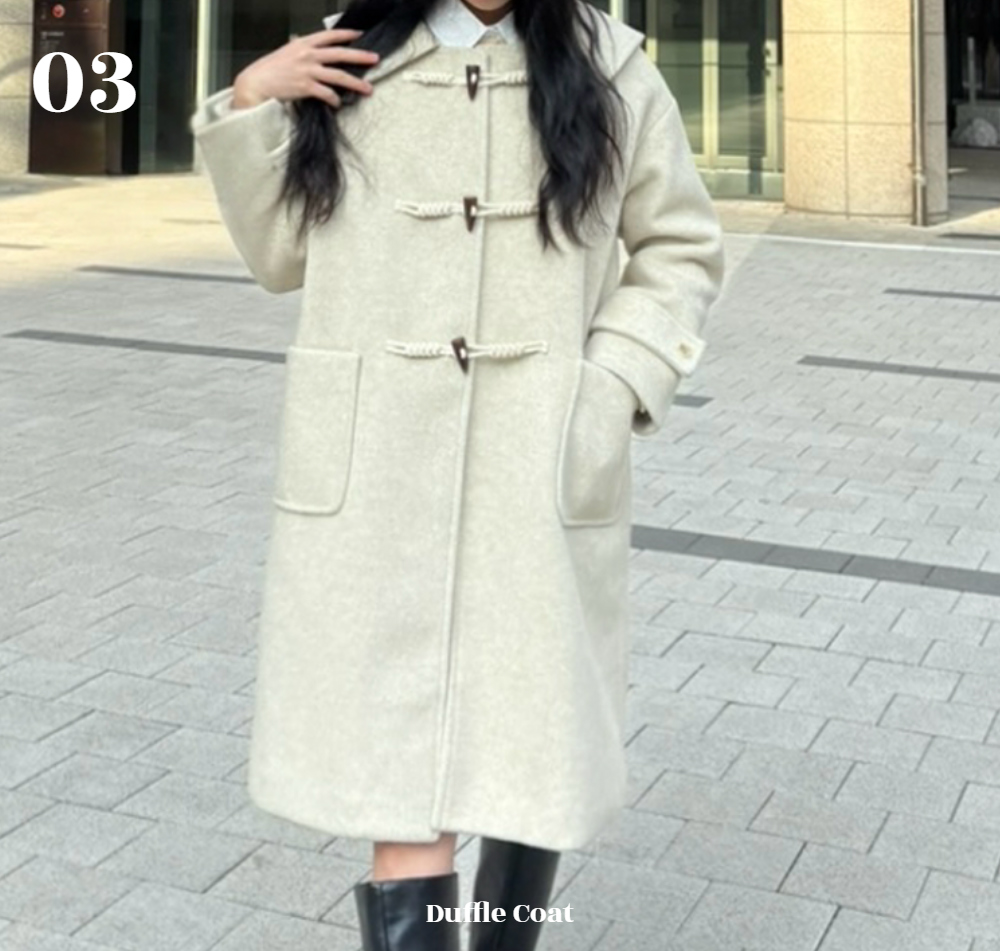 Collar Duffle Long Coat 상세 이미지 14