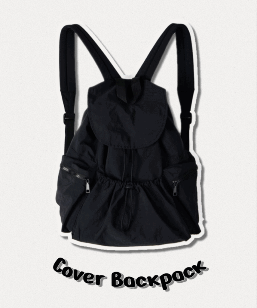 커버 백팩 cover backpack 스트링 포켓 가벼운 백팩