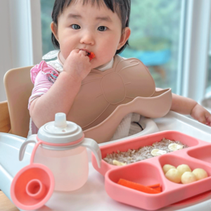 [꼬꼬노리] 맘마홈 흡착식판+빨대컵 2종 세트(식판+빨대컵)