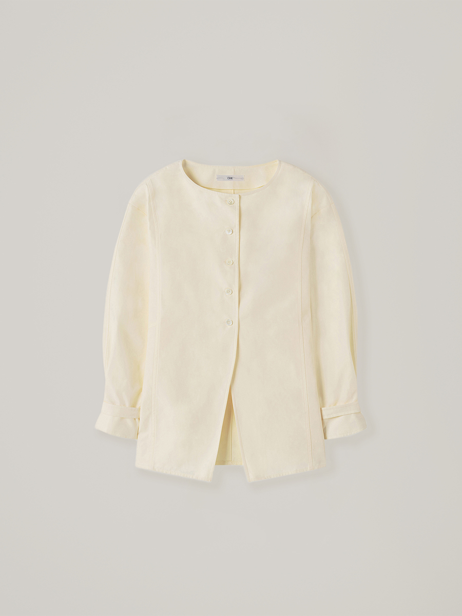 Marie button blouse - Cream