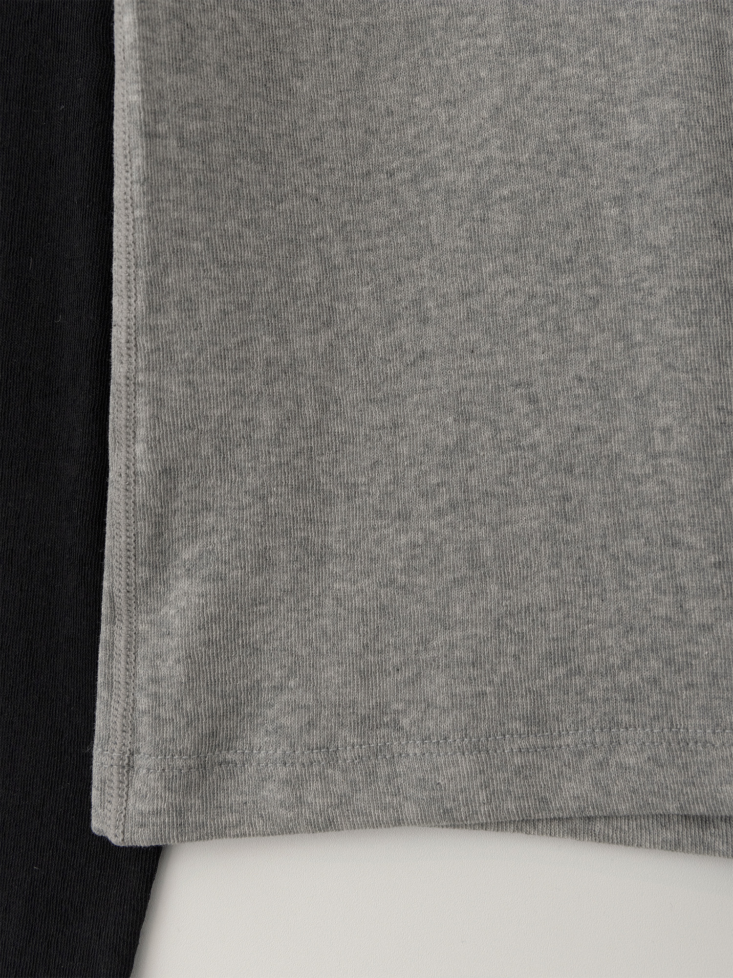 [5.29 예약 배송] Fresh Cotton Raglan Long Top - Gray/Black - CHE-SEOUL