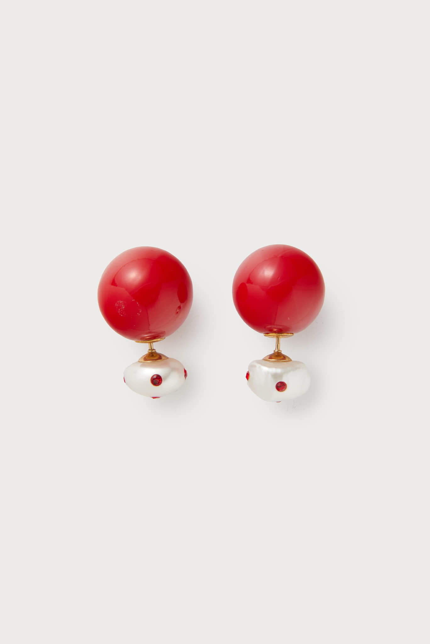 Ashore Earrings, Red