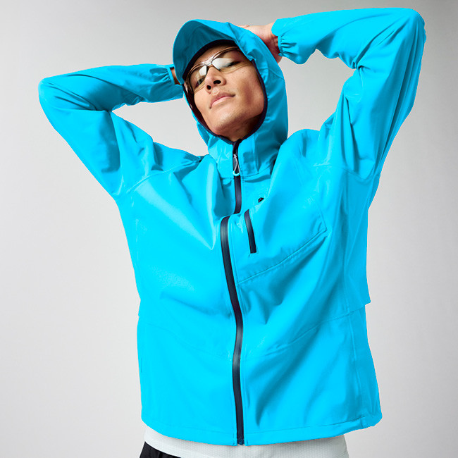 [GLOBAL] 남성 HIGHPOINT WATERPROOF JACKET 2.0아토믹 블루 - Brooksrunning