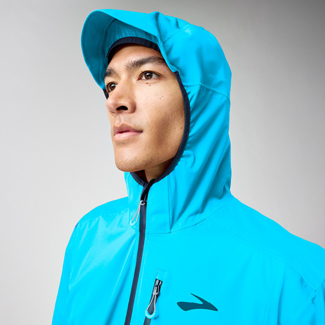 [GLOBAL] 남성 HIGHPOINT WATERPROOF JACKET 2.0아토믹 블루 - Brooksrunning