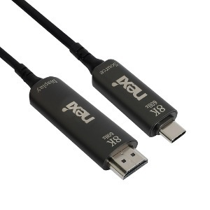 넥시 USB3.1 C타입 to HDMI2.1 AOC 하이브리드광 케이블