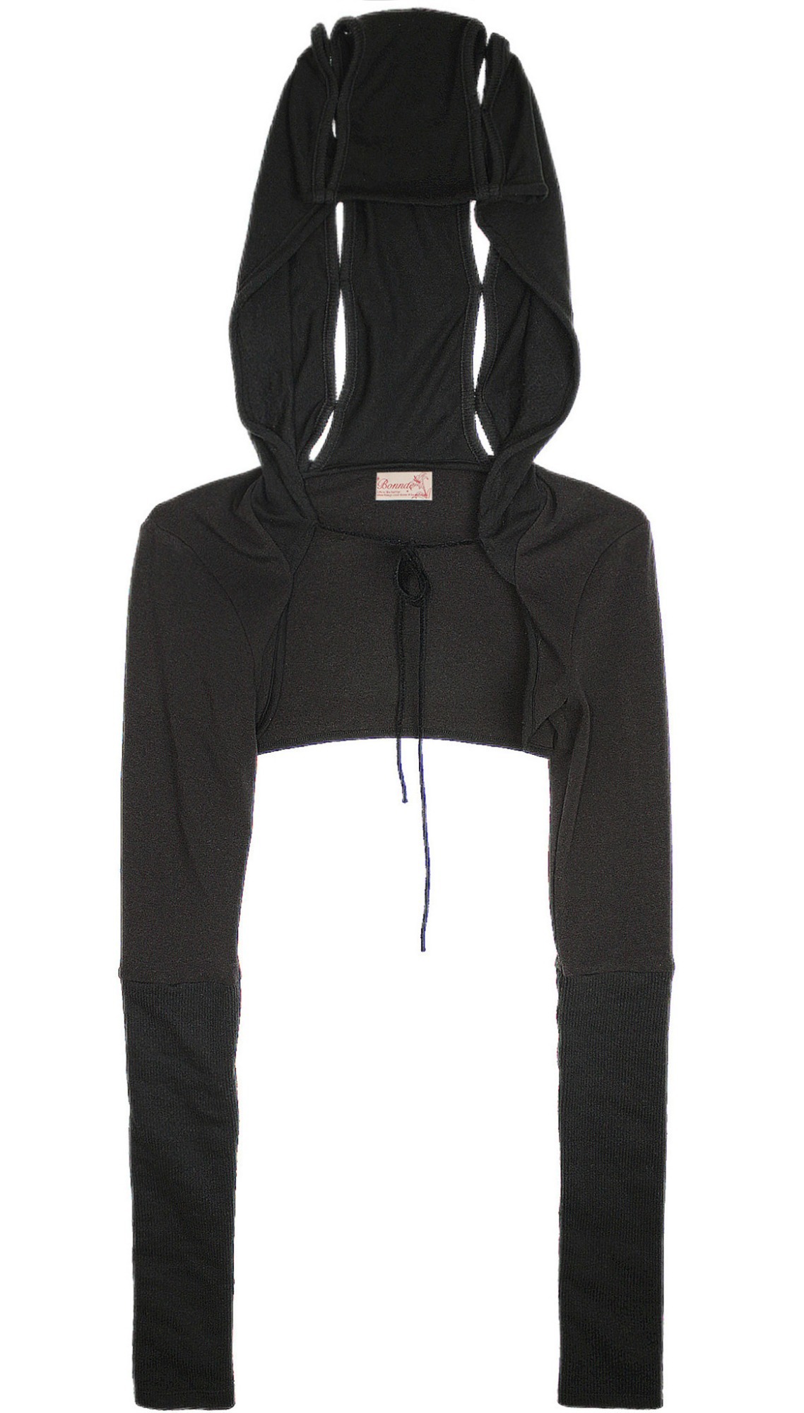 Antler hoodie bolero (Black)