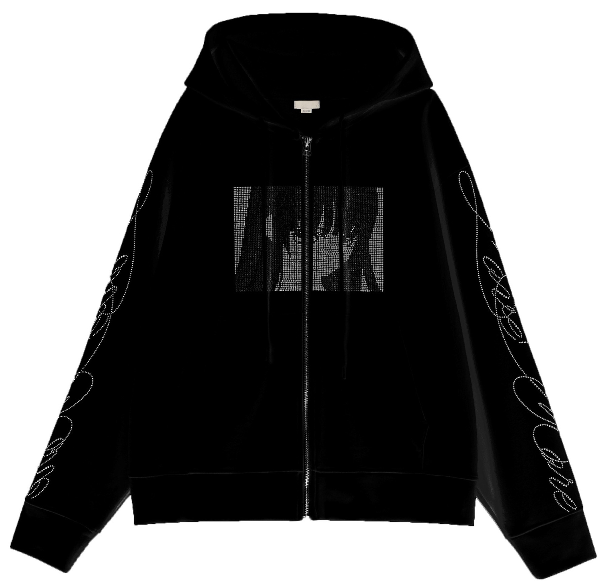 トップス YEEKYO RHINESTONE ZIP HOODIE YEEKYO
