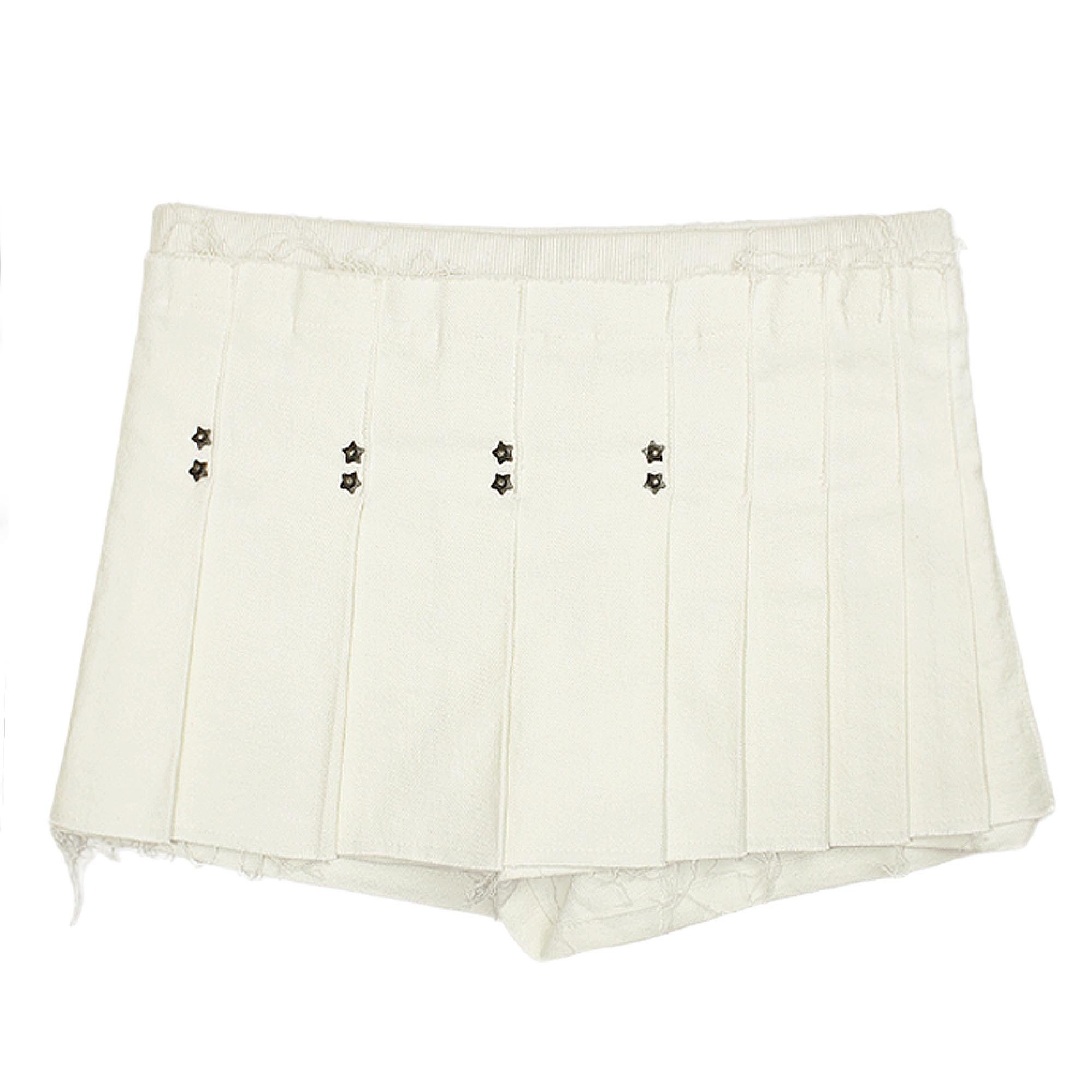 【BONNAE】 Star rivet pleated skort Star rivet pleated skort (Black) - bonnae