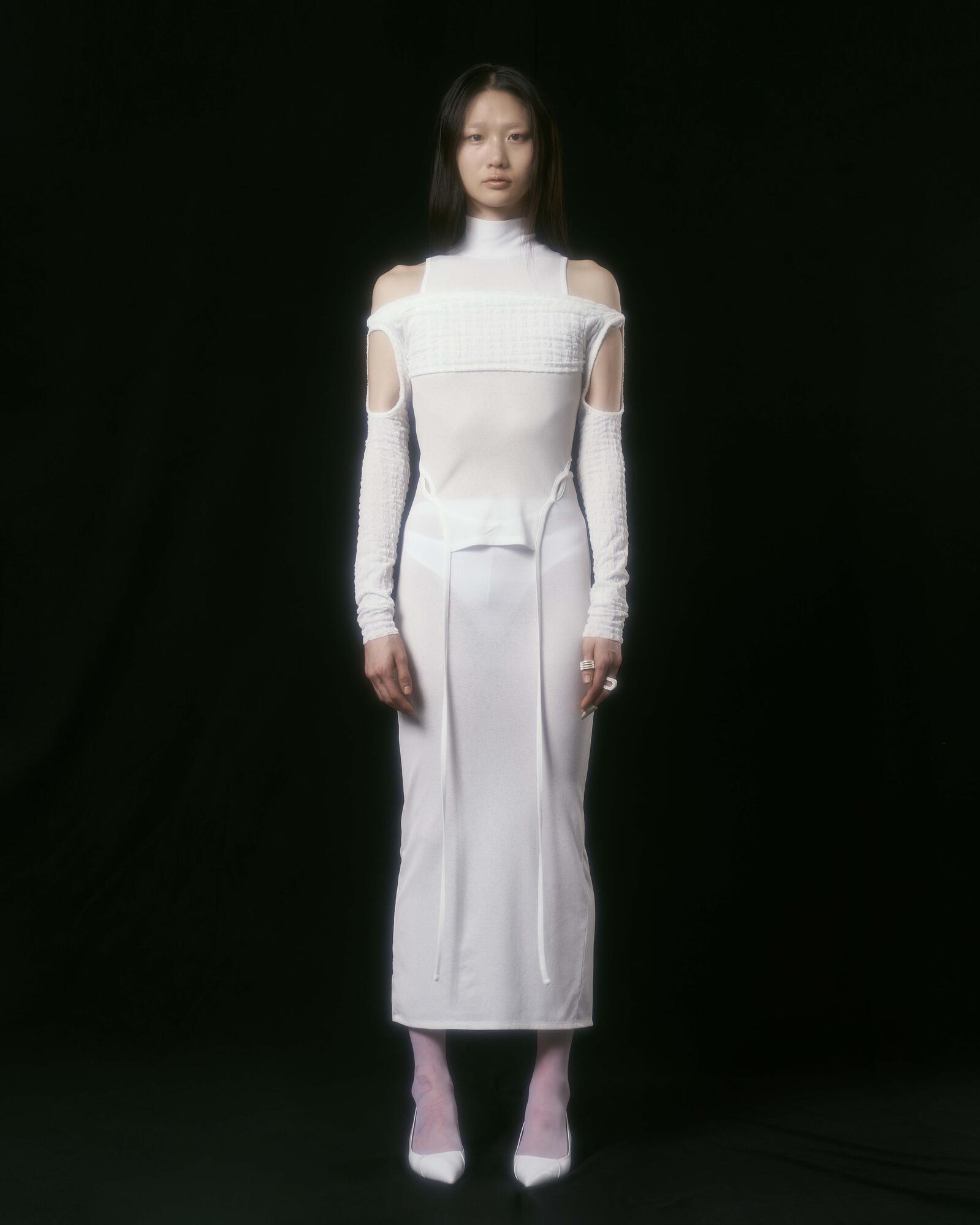 Bolero dress (White) - bonnae