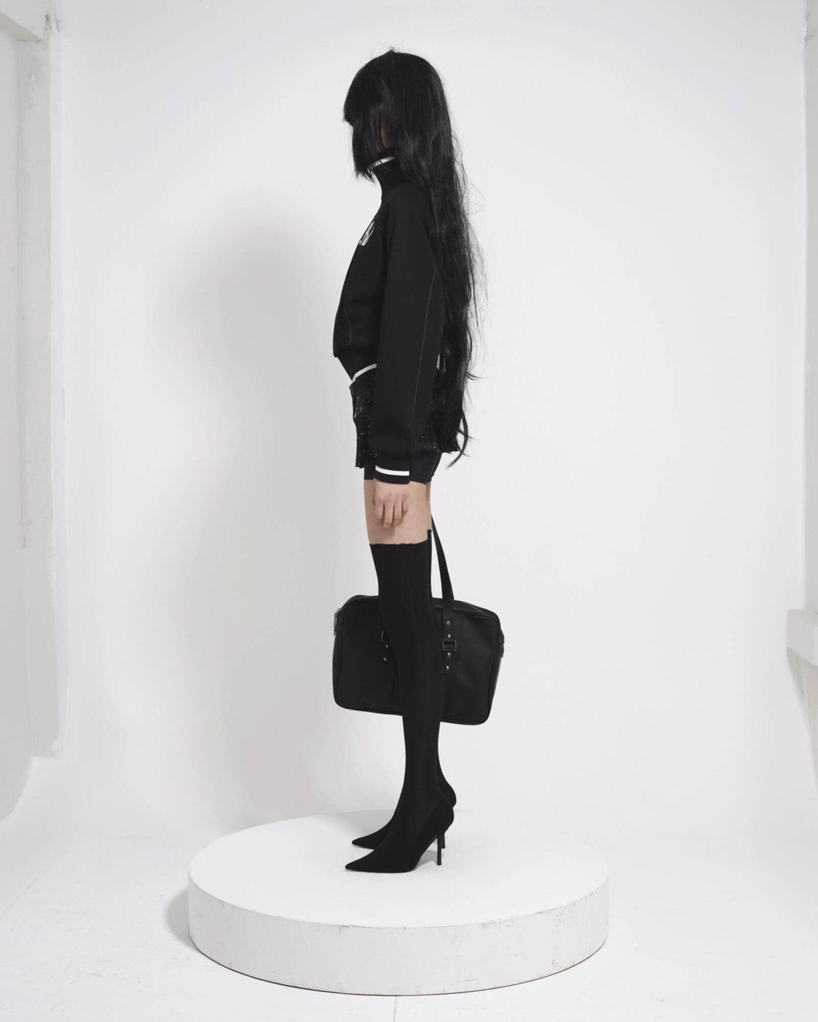 Patch track jacket (Black) | bonnae