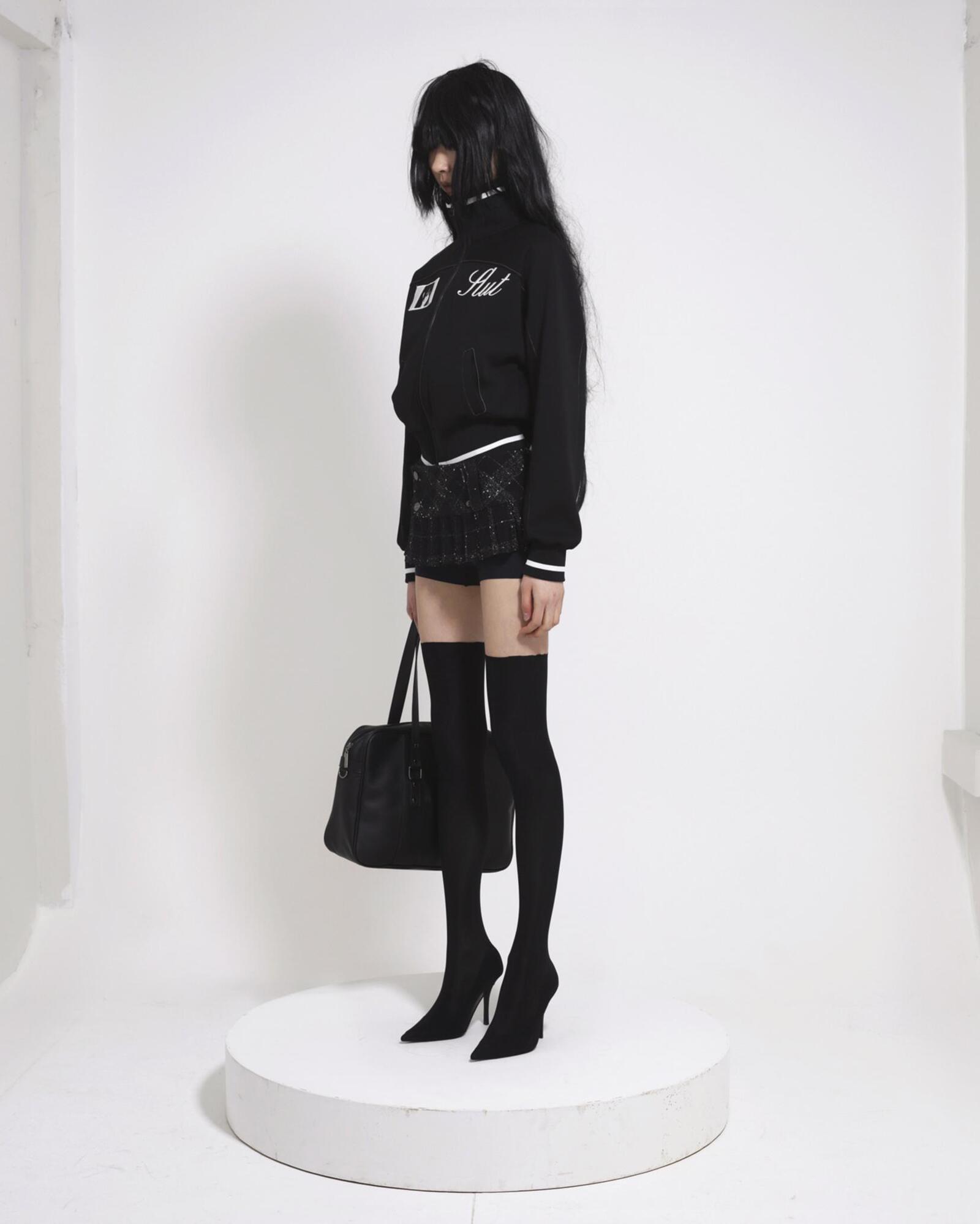 Patch track jacket (Black) | bonnae