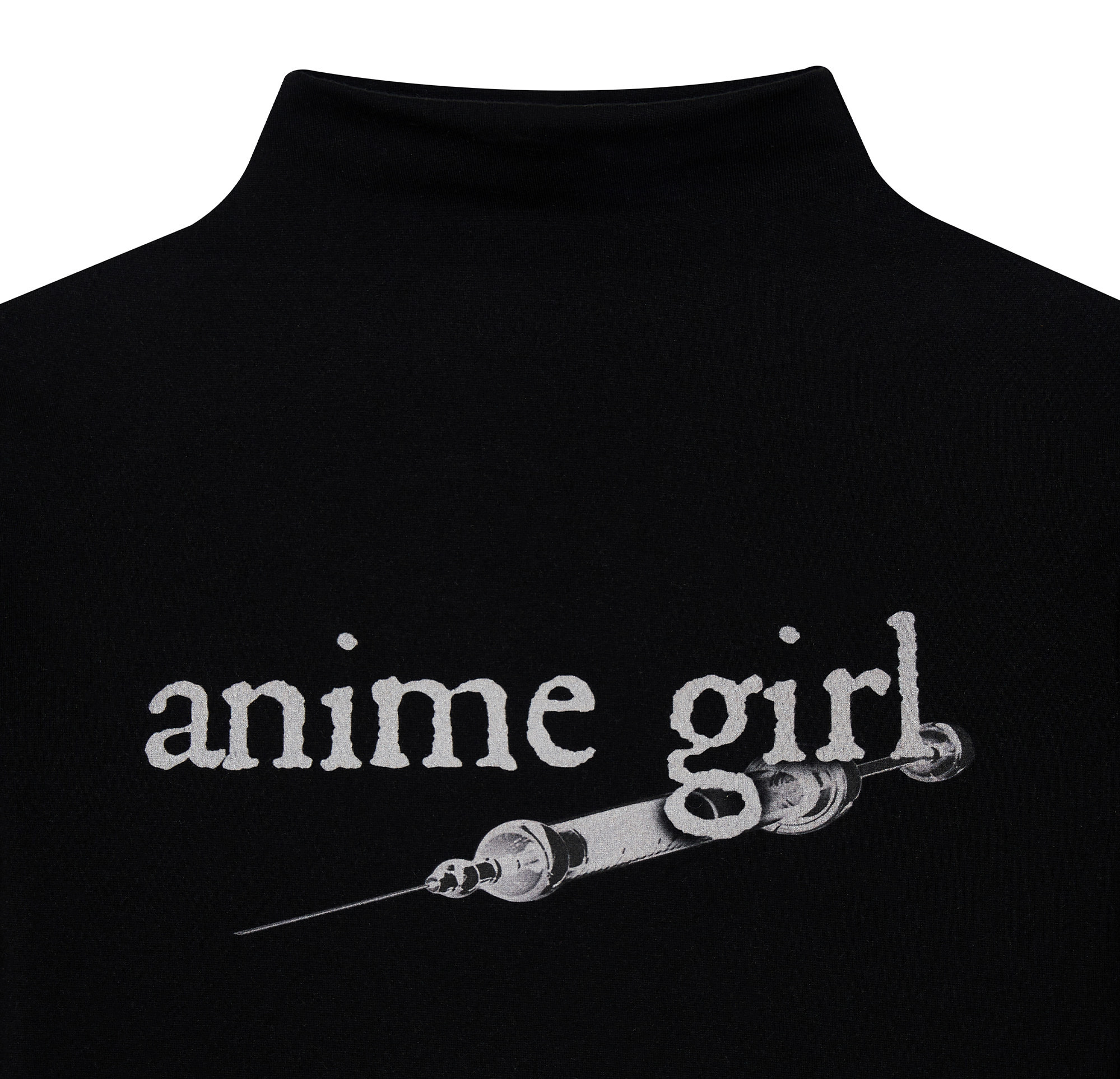 Anime mock neck top (Black) | bonnae