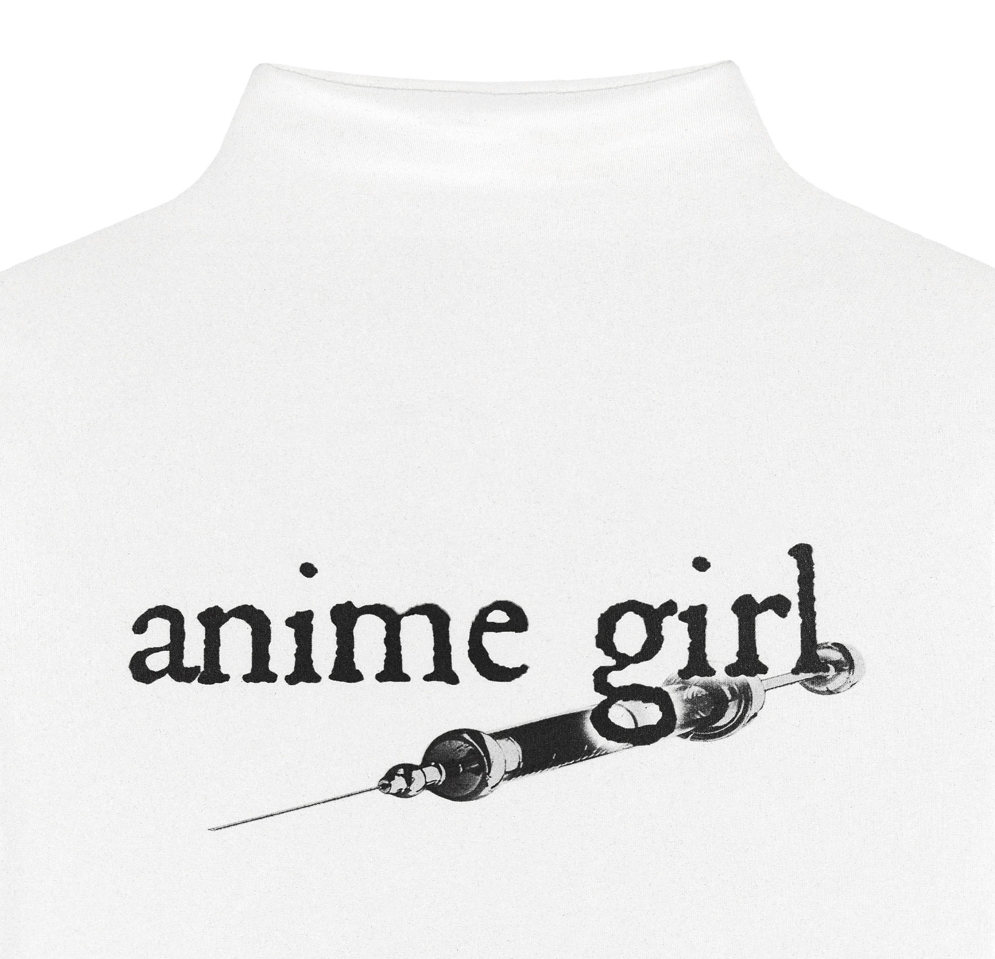 Anime mock neck top (White) - bonnae
