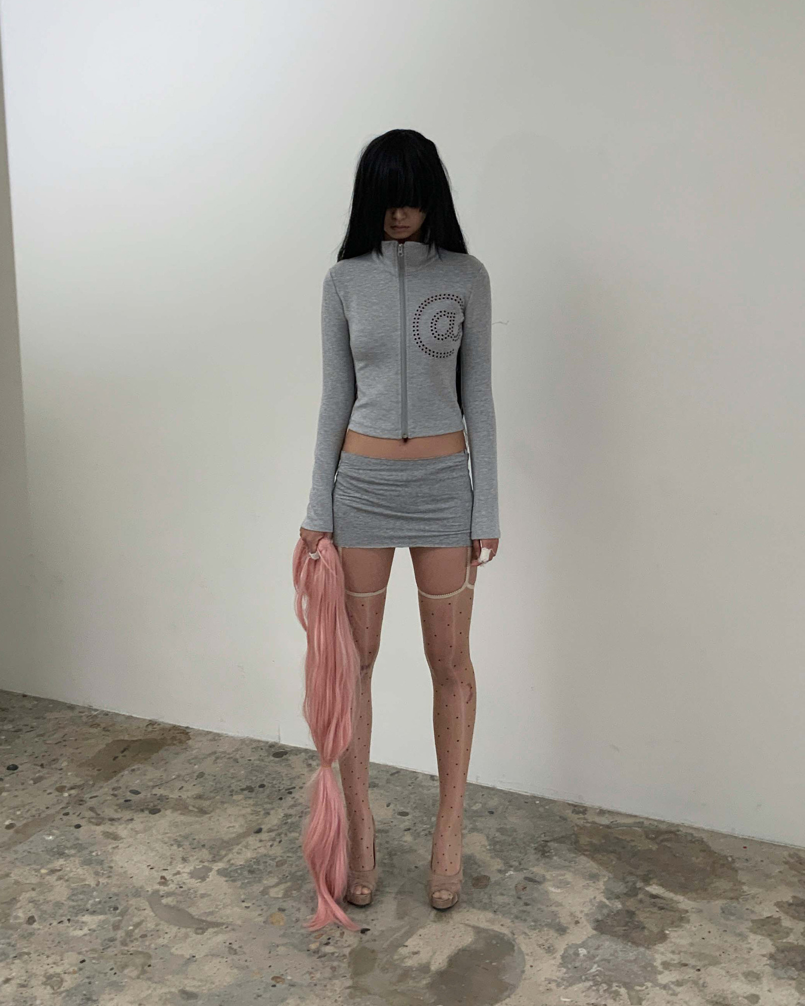 At zip jacket (Grey) | bonnae