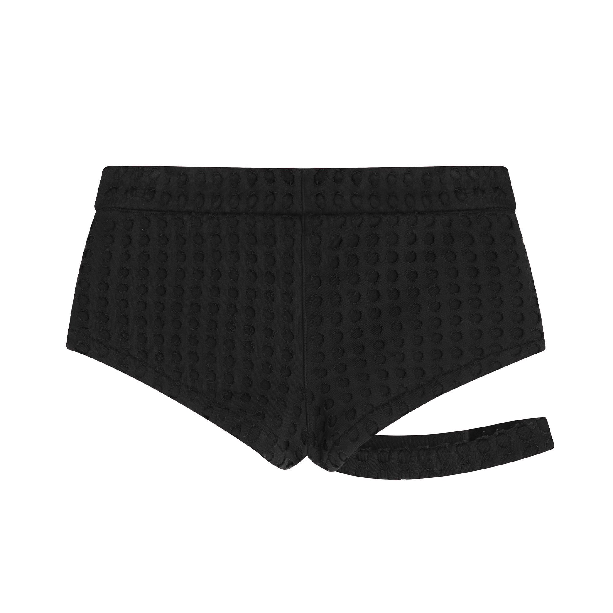 Strap micro shorts (Black) - bonnae