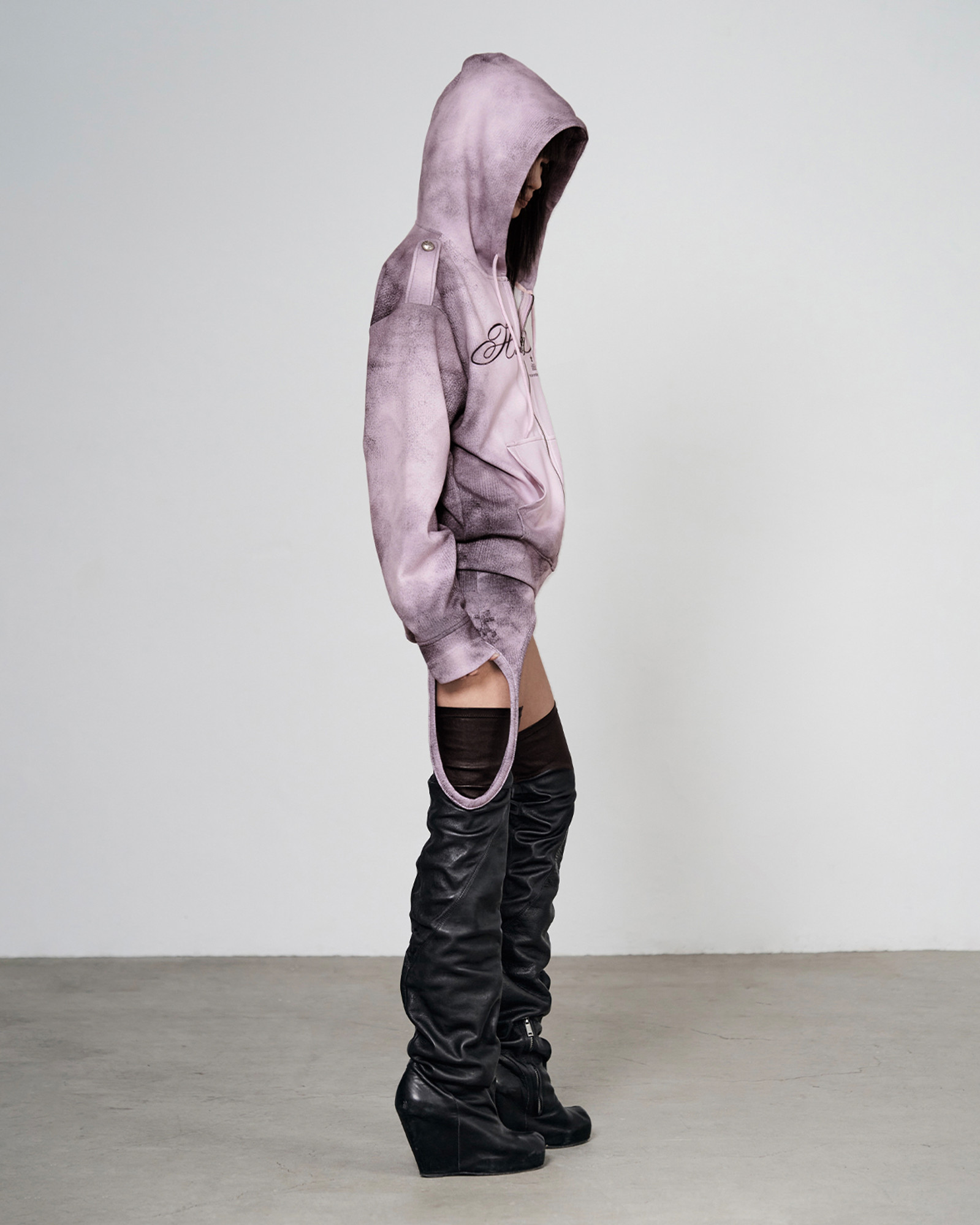 Asymmetric dress (Dusty pink) - bonnae