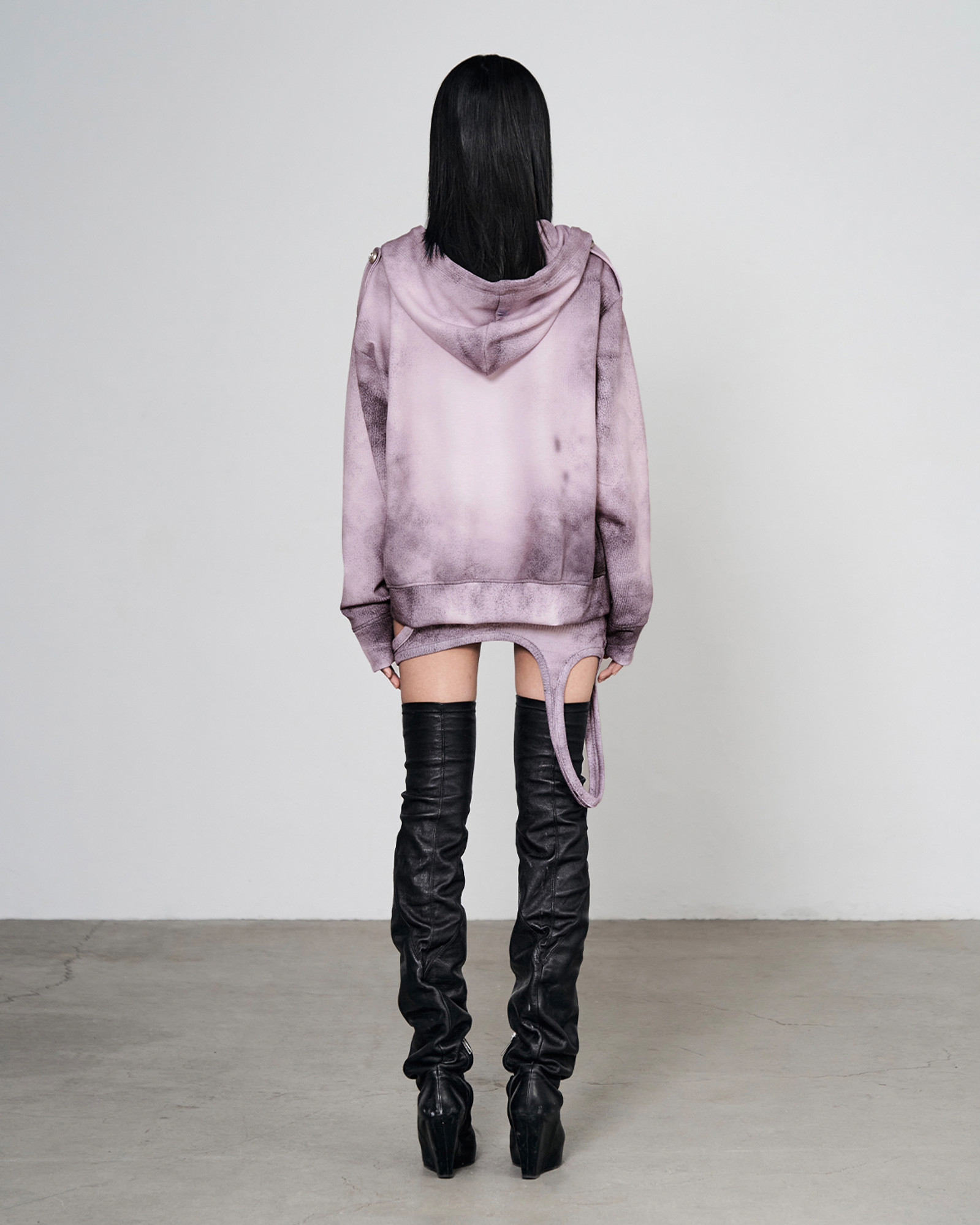 Asymmetric dress (Dusty pink) - bonnae