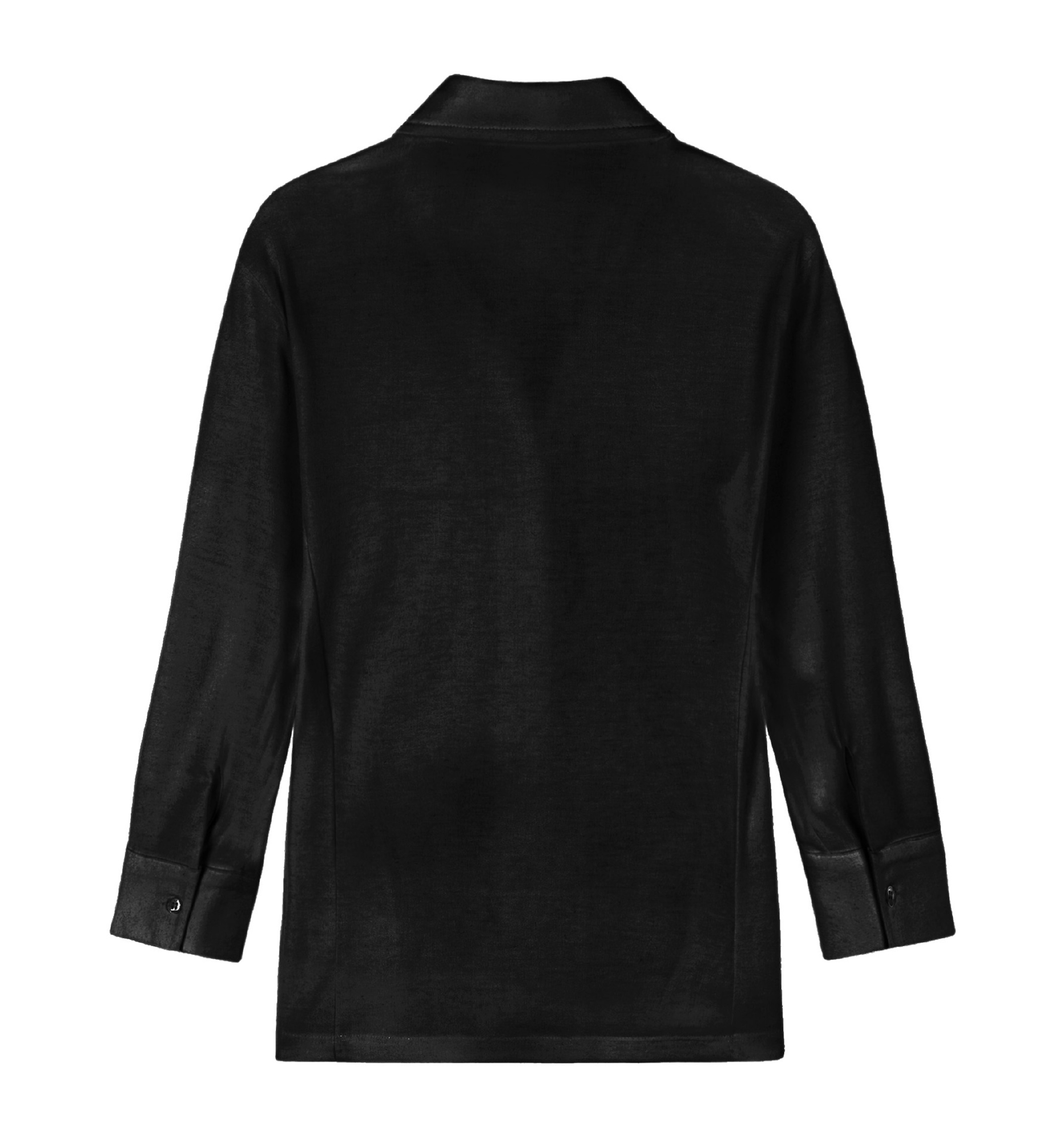 Three-quarter sleeve shirt (Black) - bonnae