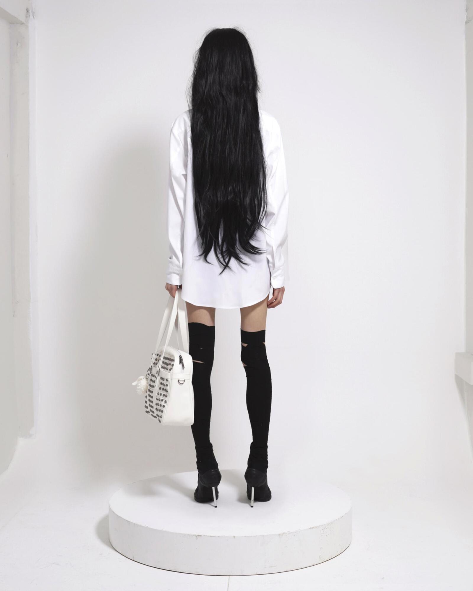 Studded school bag (Ivory) - bonnae