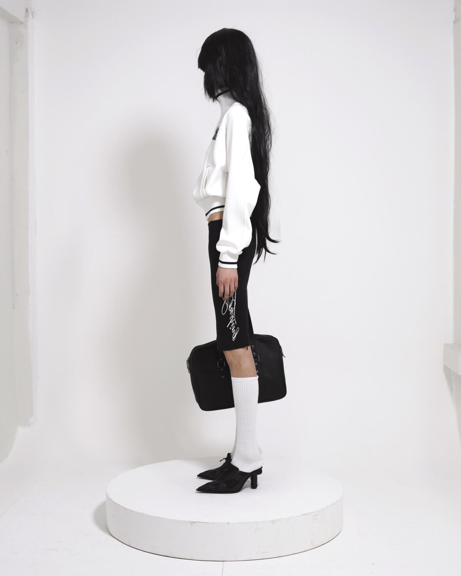Patch track jacket (White) - bonnae