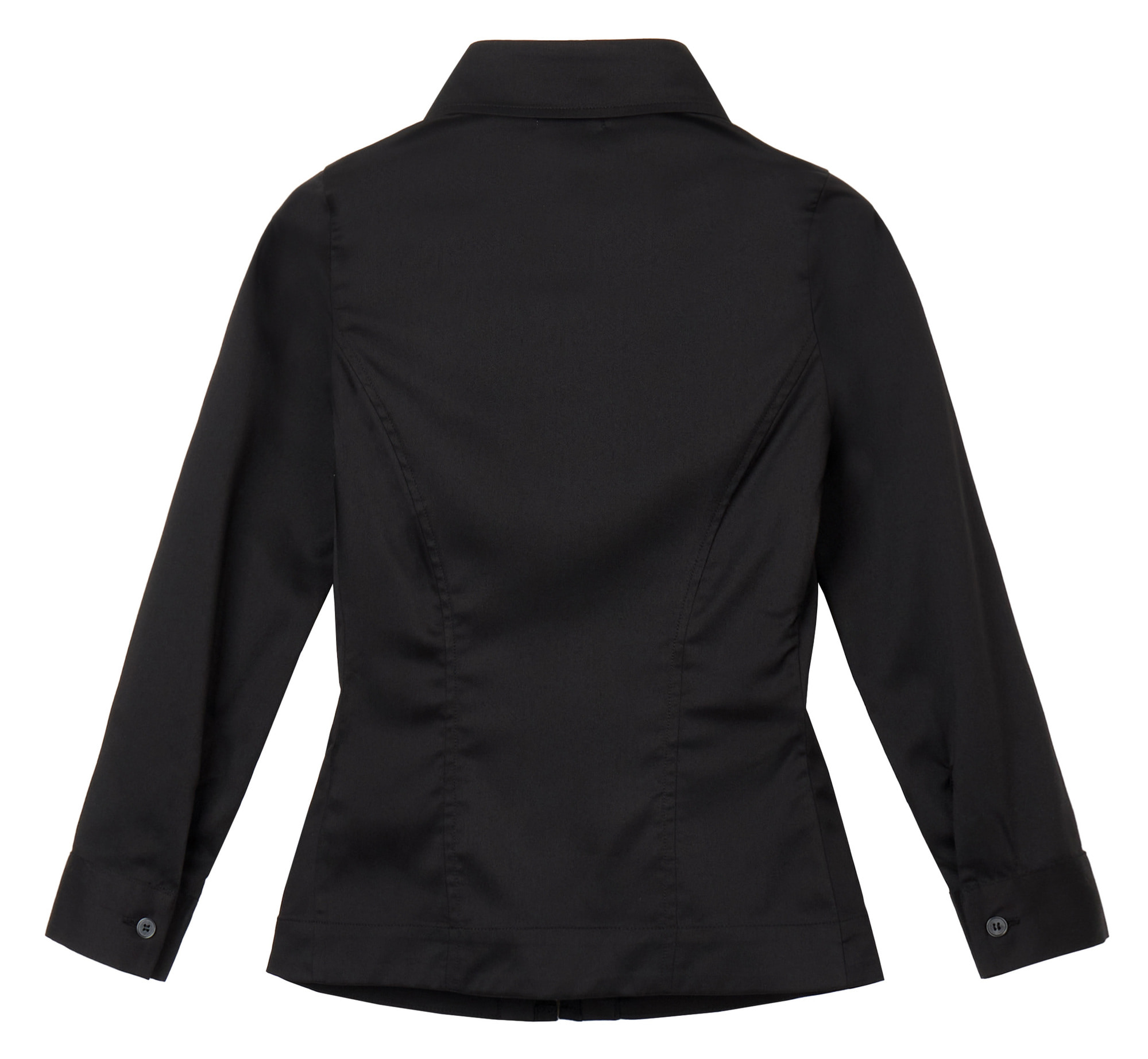 Corset seam shirt (Black) - bonnae