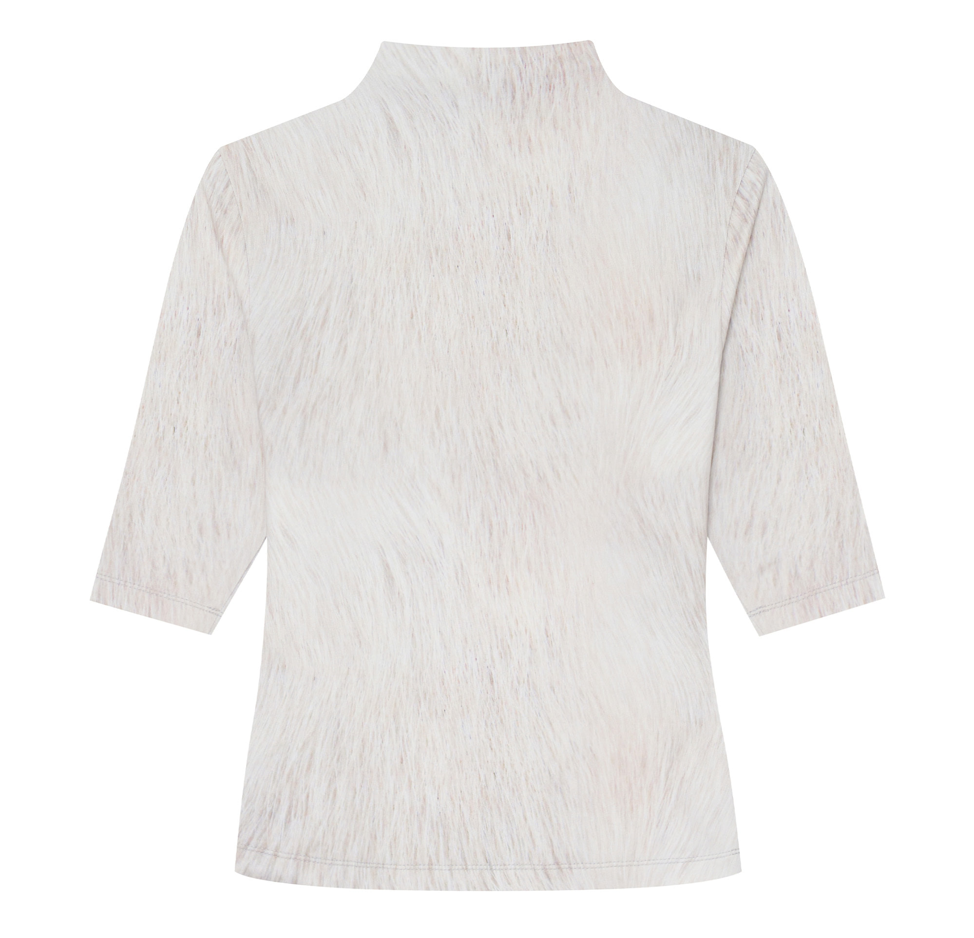 Pain mock neck top (Ivory) - bonnae