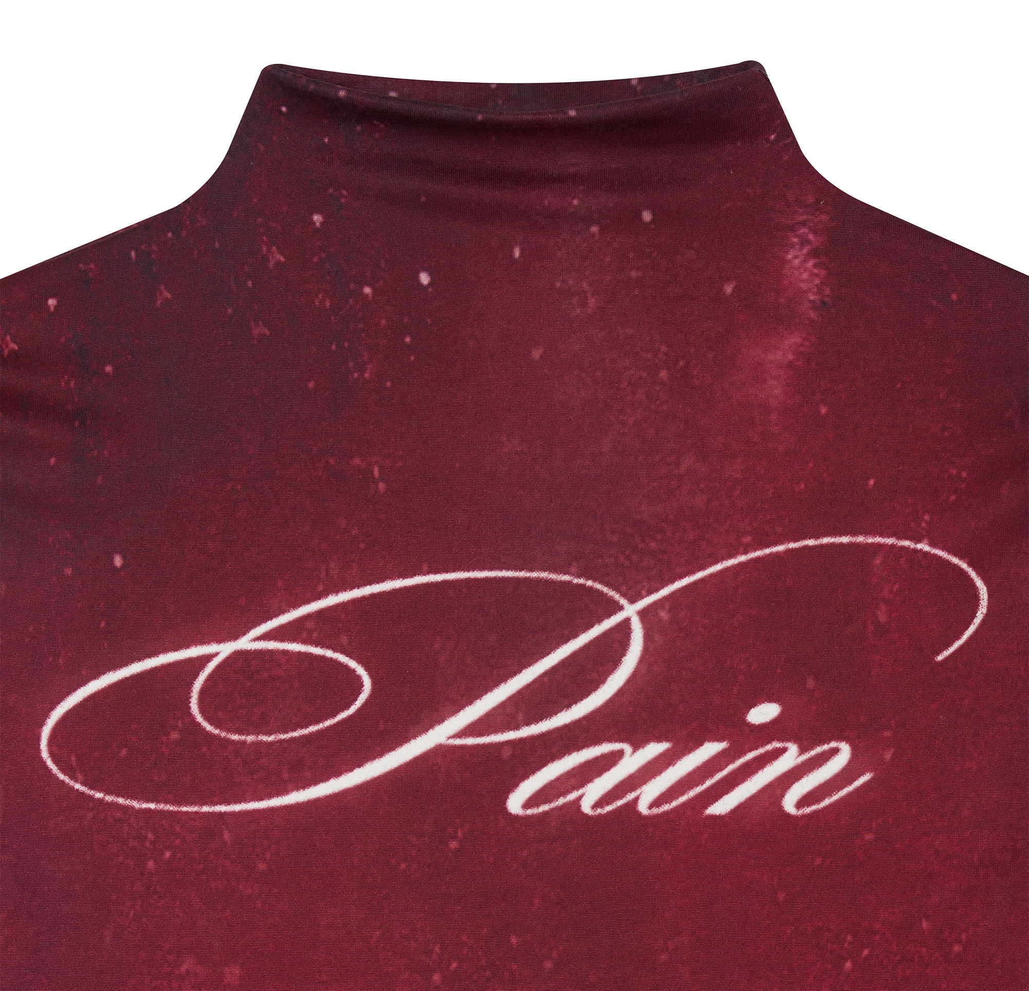 Pain mock neck top (Red) | bonnae