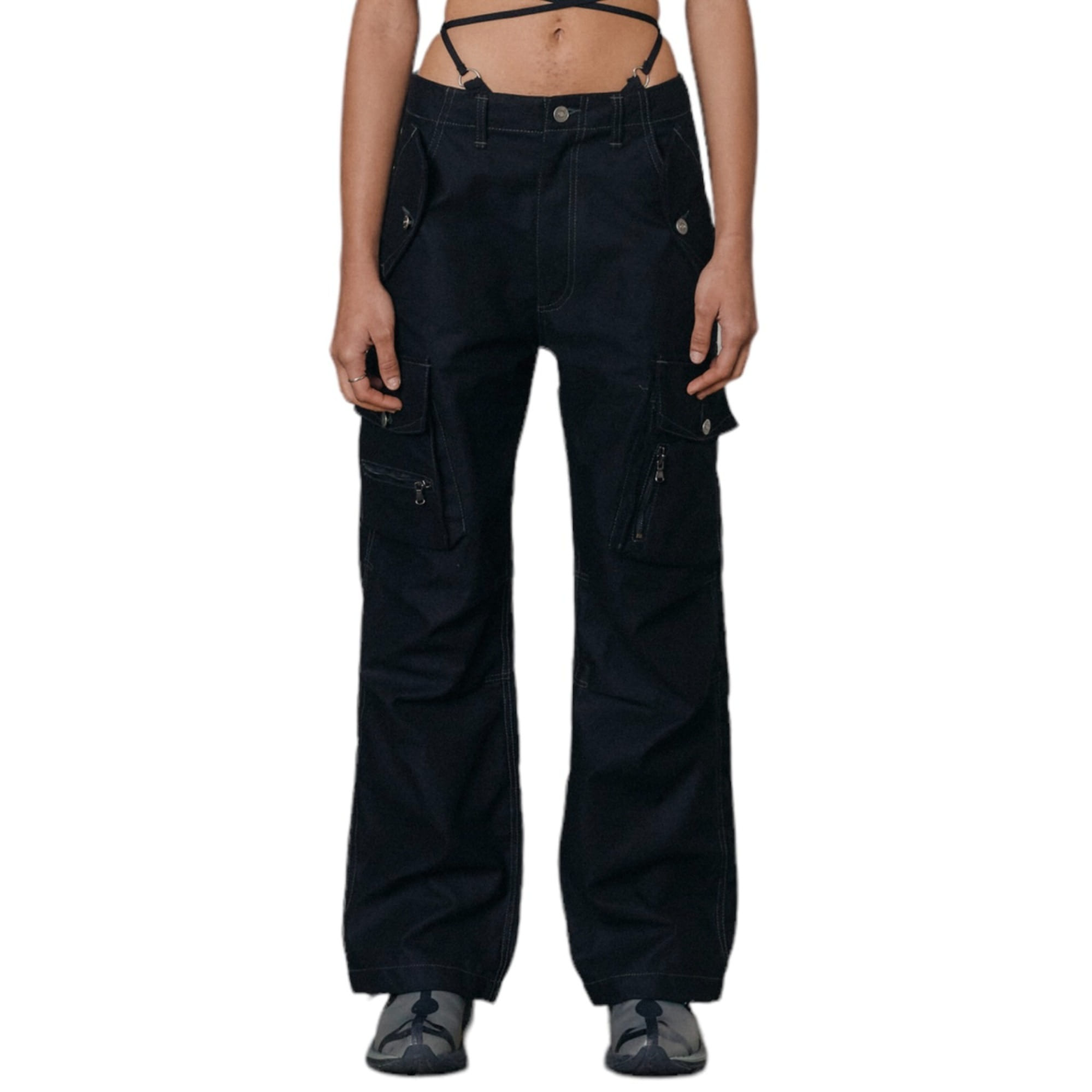 denim work pants (black)