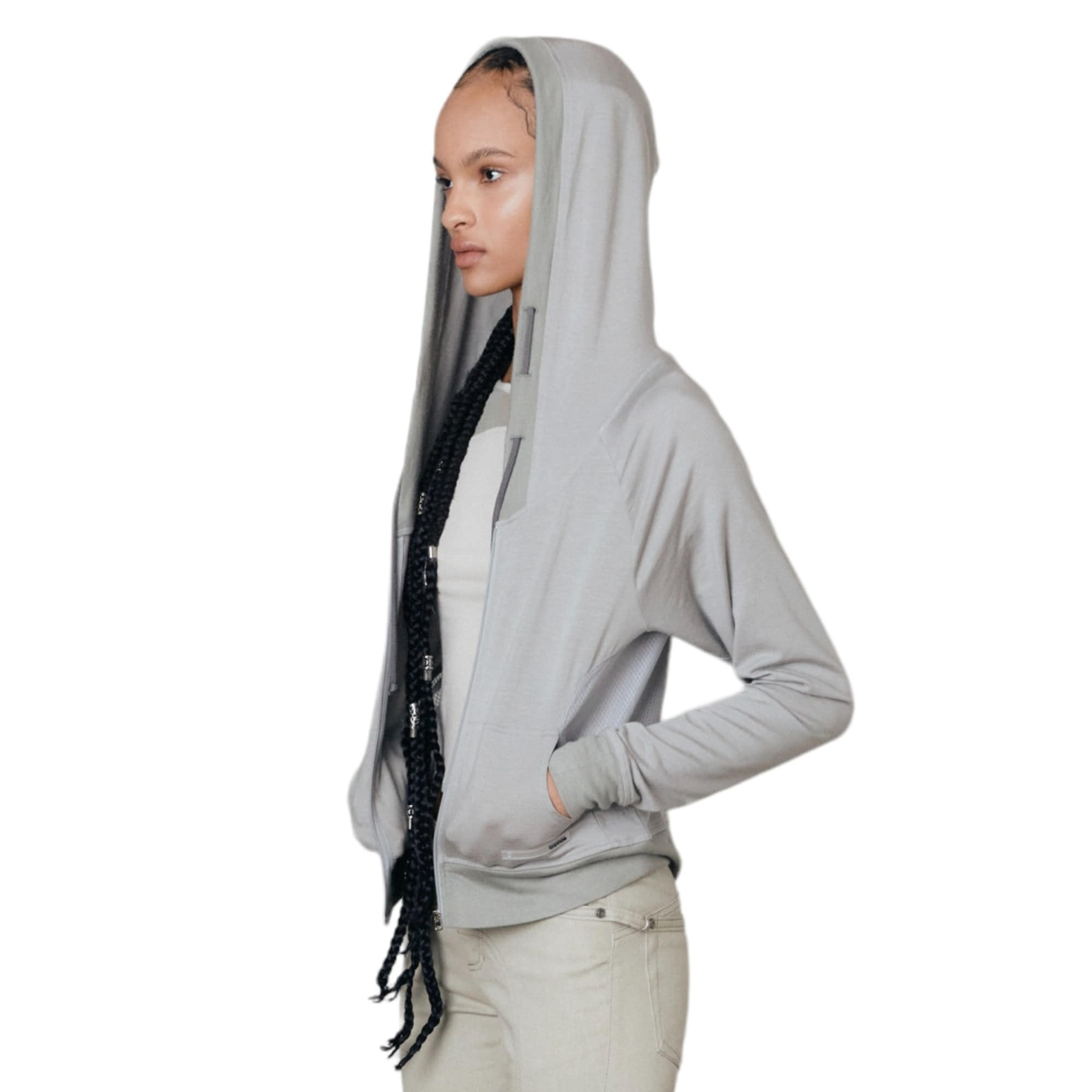 mesh hoody (gray)