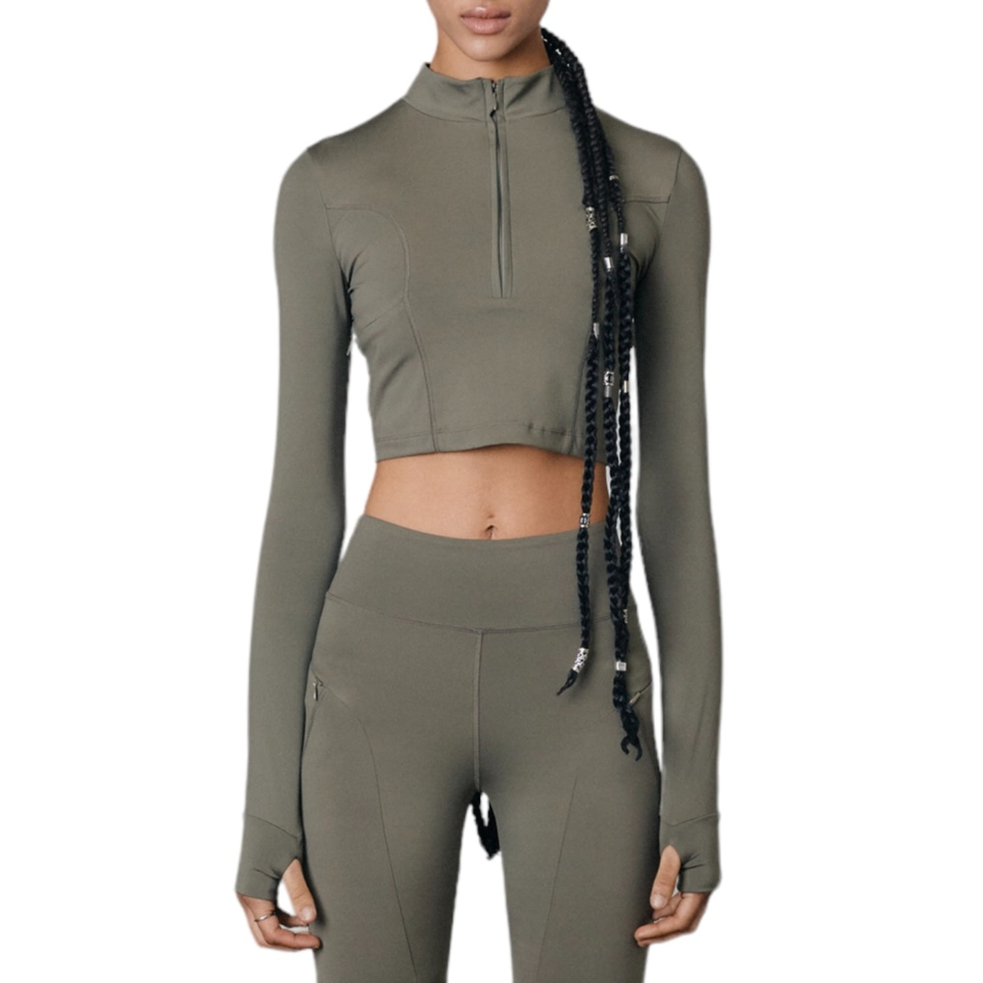 biker long sleeve (olive green)