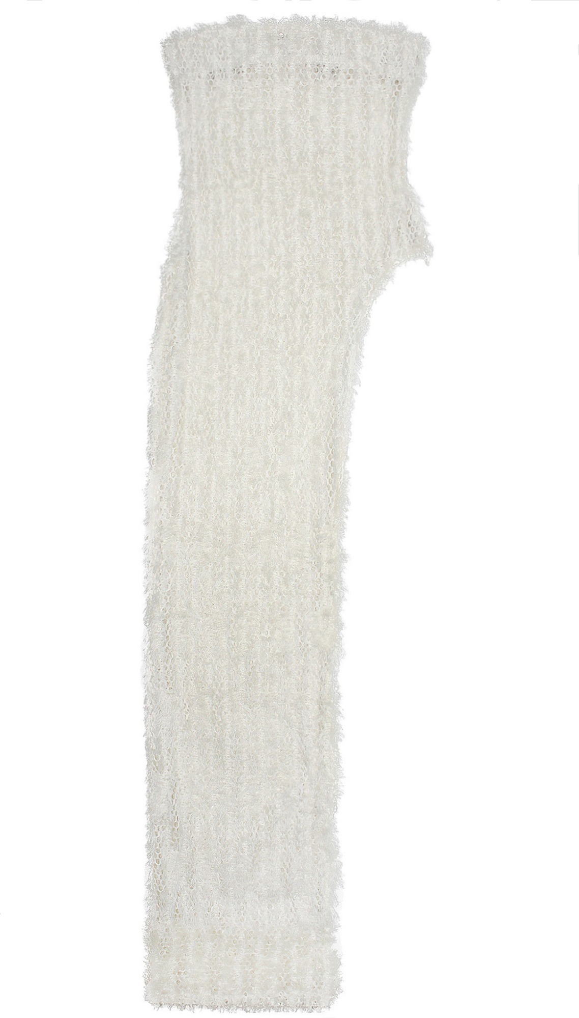 Fur maxi dress (Ivory)